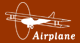 エアプレーンロゴ：飛行機